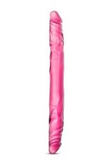 B YOURS 14INCH DOUBLE DILDO PINK - obrazek 2