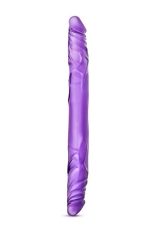 B YOURS 14INCH DOUBLE DILDO PURPLE - obrazek 2