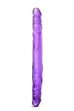 B YOURS 14INCH DOUBLE DILDO PURPLE - obrazek 3