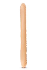 B YOURS 18INCH DOUBLE DILDO BEIGE - obrazek 3