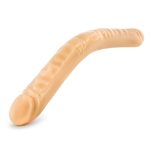 B YOURS 18INCH DOUBLE DILDO BEIGE - obrazek 4