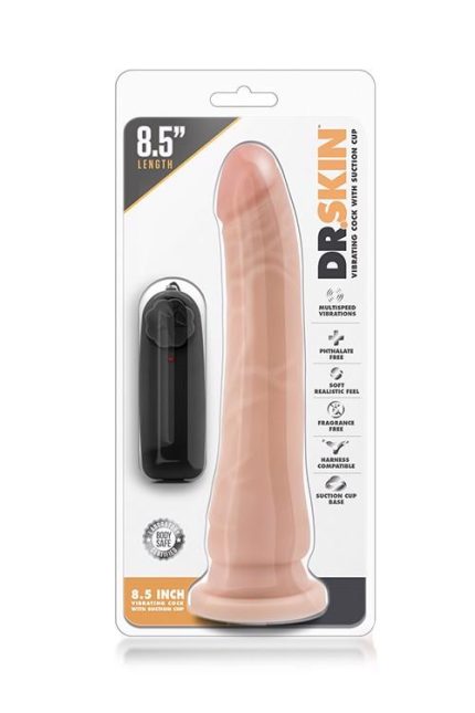 DR. SKIN 8.5INCH VIBR. REALISTIC DILDO