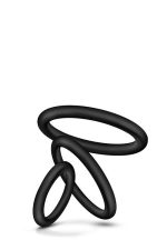 PERFORMANCE VS4 COCK RING SET BLACK - obrazek 4