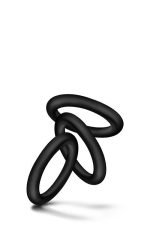PERFORMANCE VS2 COCK RINGS SMALL BLACK - obrazek 4