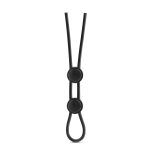 STAY HARD DOUBLE LOOP COCK RING BLACK - obrazek 2
