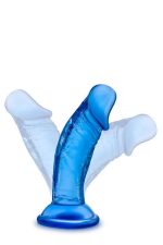 B YOURS SWEET N SMALL 4INCH DILDO BLUE - obrazek 3