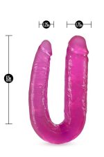 B YOURS DOUBLE HEADED DILDO PINK - obrazek 3