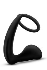 ANAL ADVENTURES COCK RING PLUG BLACK - obrazek 4