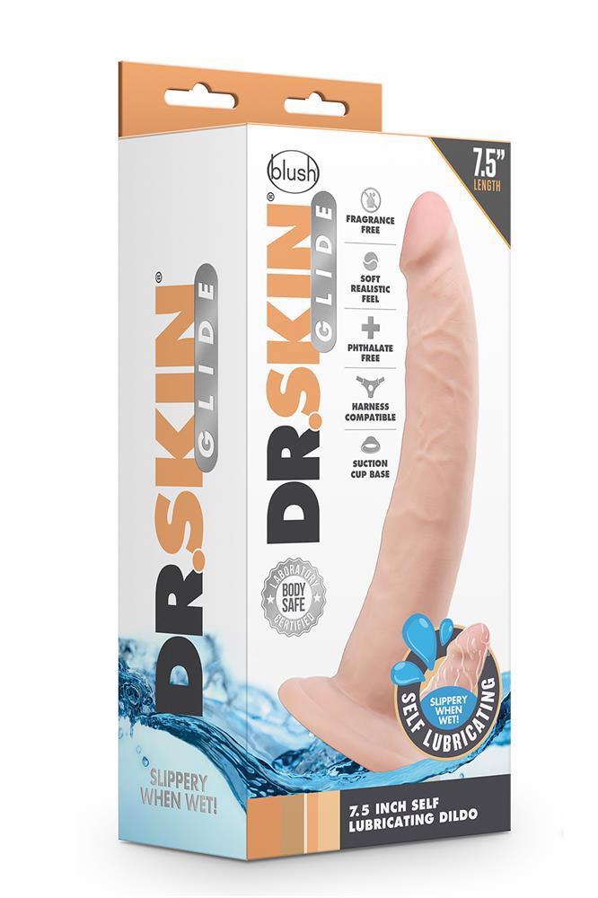35-331596 DR. SKIN 7INCH SELF LUBRICATING DILDO - obrazek 1
