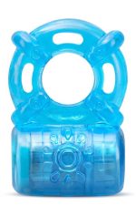 STAY HARD 5 FUNCTION COCK RING BLUE - obrazek 2