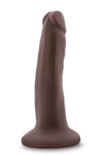 DR. SKIN PLUS 5 INCH POSABLE DILDO CHOCOLATE - obrazek 2