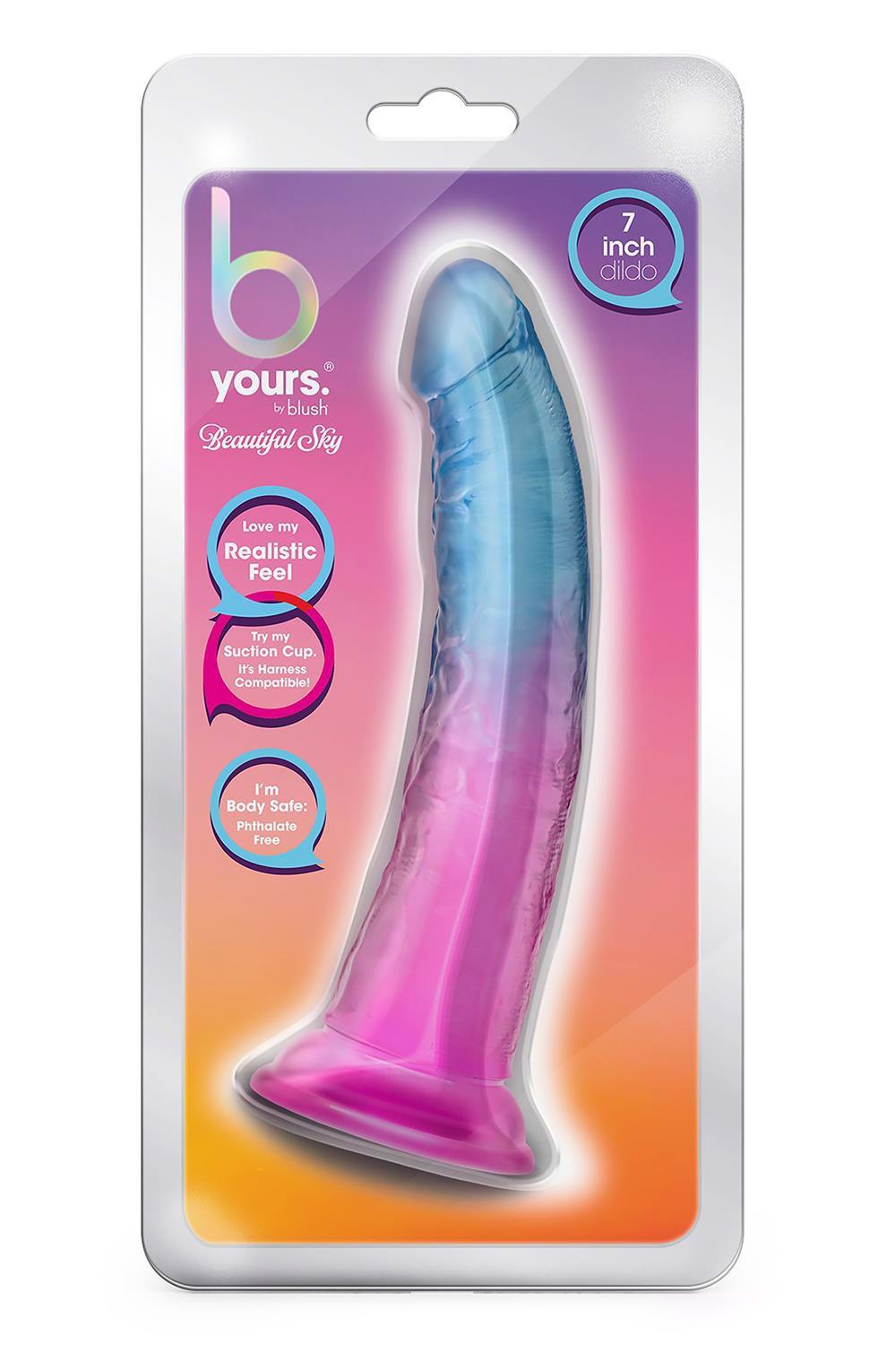 35-331825 B YOURS BEAUTIFUL SKY 7 INCH DILDO SUNSET - obrazek 1