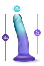 B YOURS MORNING DEW 5 INCH DILDO SAPPHIRE - obrazek 4
