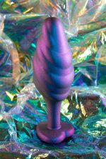 ANAL ADVENTURES MATRIX BUMPED BLING PLUG SAPPHIRE - obrazek 5