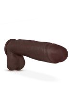 AU NATUREL HUGE 10" DILDO CHOCOLATE - obrazek 3