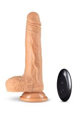 DR. SKIN SILICONE DR. GREY 7 INCH THRUSTING DILDO VANILLA - obrazek 2