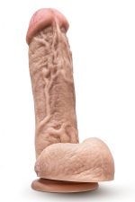 DR. SKIN MR. D 8.5 INCH DILDO WITH BALLS BEIGE - obrazek 2