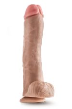 DR. SKIN MR. SAVAGE 11.5 INCH DILDO WITH BALLS BEIGE - obrazek 2