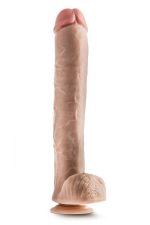 DR. SKIN DR. MICHAEL 14 INCH DILDO WITH BALLS BEIGE - obrazek 2