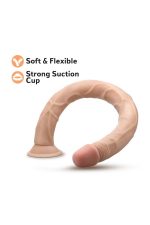 DR. SKIN 19 INCH DILDO BEIGE - obrazek 3