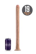 DR. SKIN 19 INCH DILDO BEIGE - obrazek 5