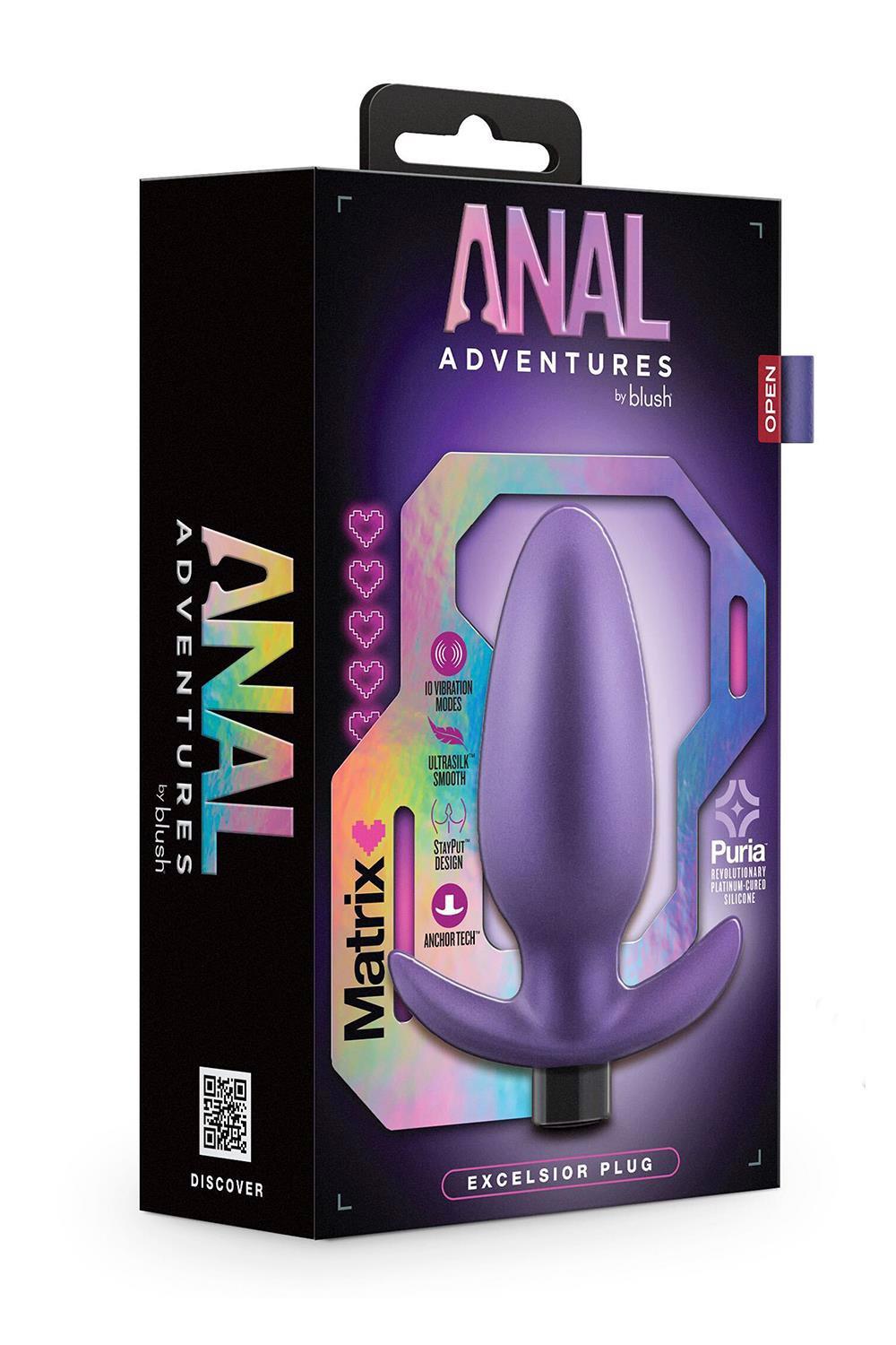 35-331985 ANAL ADVENTURES MATRIX EXCELSIOR PLUG ASTRO VIOLET - obrazek 1