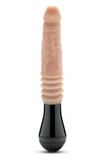 DR. SKIN SILICONE DR. KNIGHT THRUSTING GYRATING VIBRATING DILDO BEIGE - obrazek 2