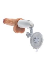 DR. SKIN SILICONE DR. HAMMER 7 INCH THRUSTING DILDO WITH HANDLE BEIGE - obrazek 4