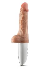 DR. SKIN SILICONE DR. HAMMER 7 INCH THRUSTING DILDO WITH HANDLE BEIGE - obrazek 5