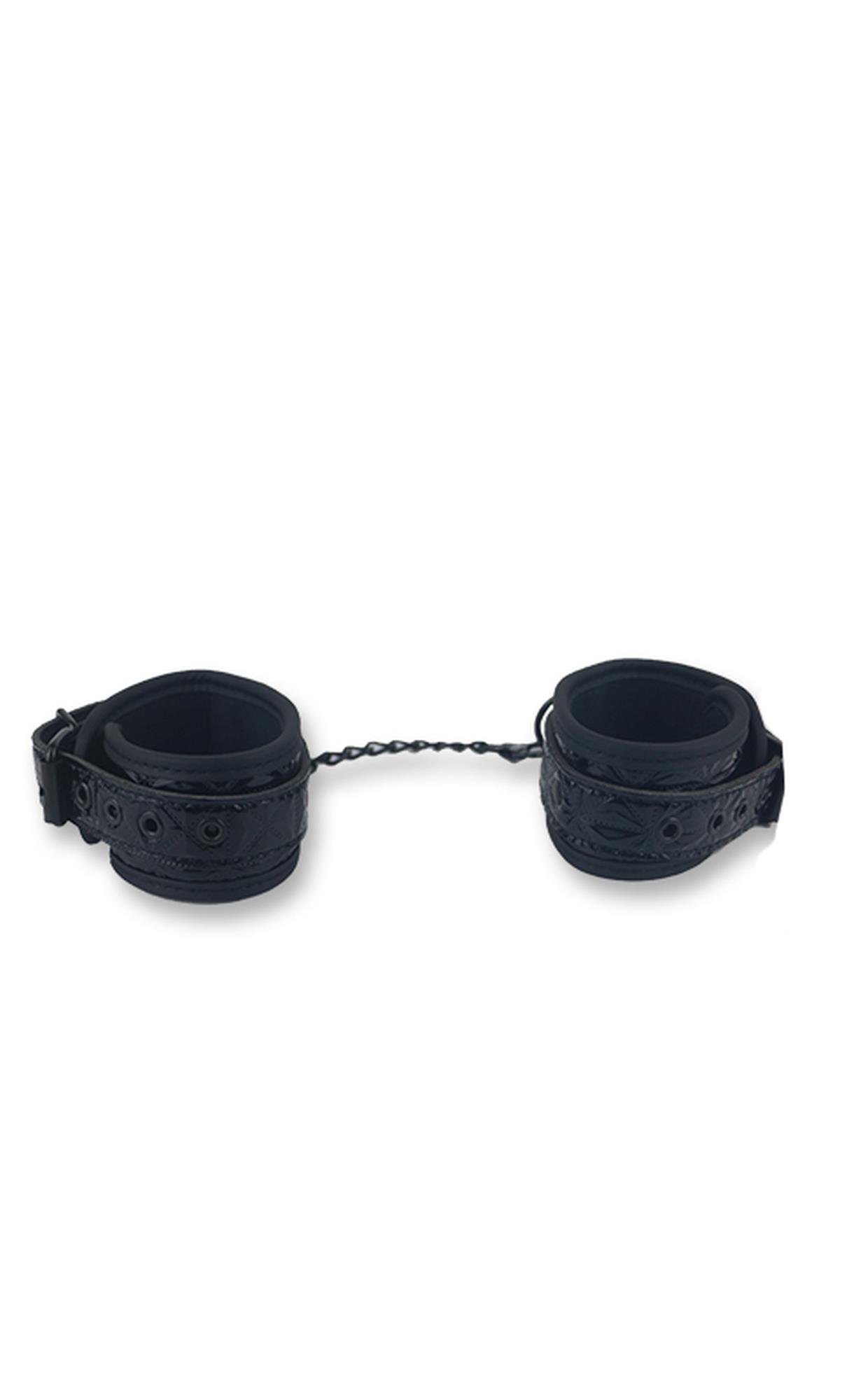 35-370225_1 BTB FETISH ANKLES CUFFS BLACK - obrazek 1
