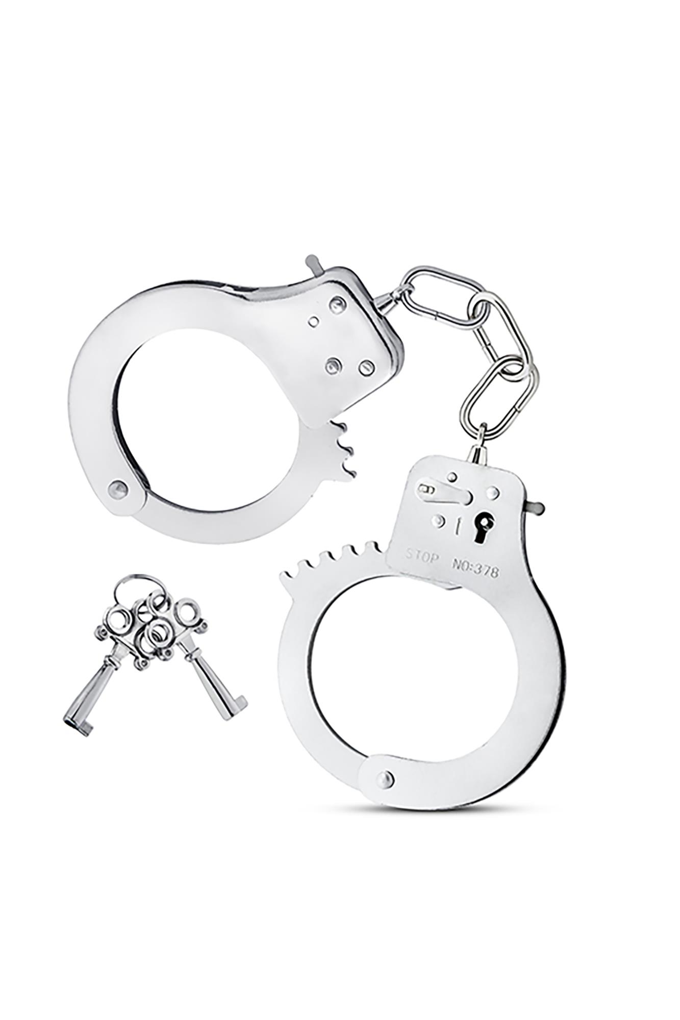 35-370234_1 MAI No.38 METAL HANDCUFFS SILVER - obrazek 1