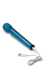 LE WAND PETITE RECHARGEABLE VIBRATING MASSAGER BLUE - obrazek 4
