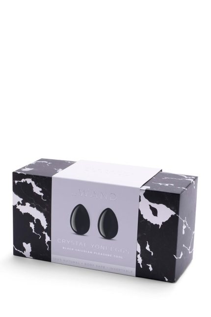 LE WAND CRYSTAL YONI EGGS BLACK OBSIDIAN