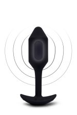 B-VIBE VIBRATING SNUG PLUG 2 BLACK - obrazek 2
