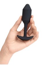 B-VIBE VIBRATING SNUG PLUG 2 BLACK - obrazek 3