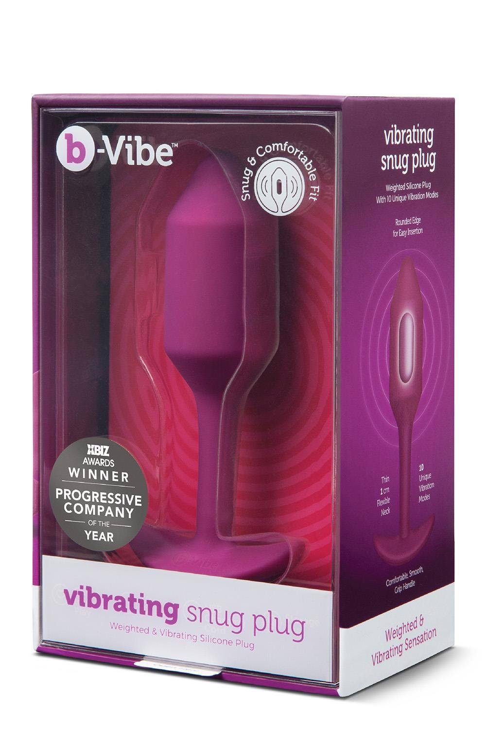 35-380296 B-VIBE VIBRATING SNUG PLUG 2 ROSE - obrazek 1