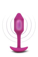 B-VIBE VIBRATING SNUG PLUG 2 ROSE - obrazek 2