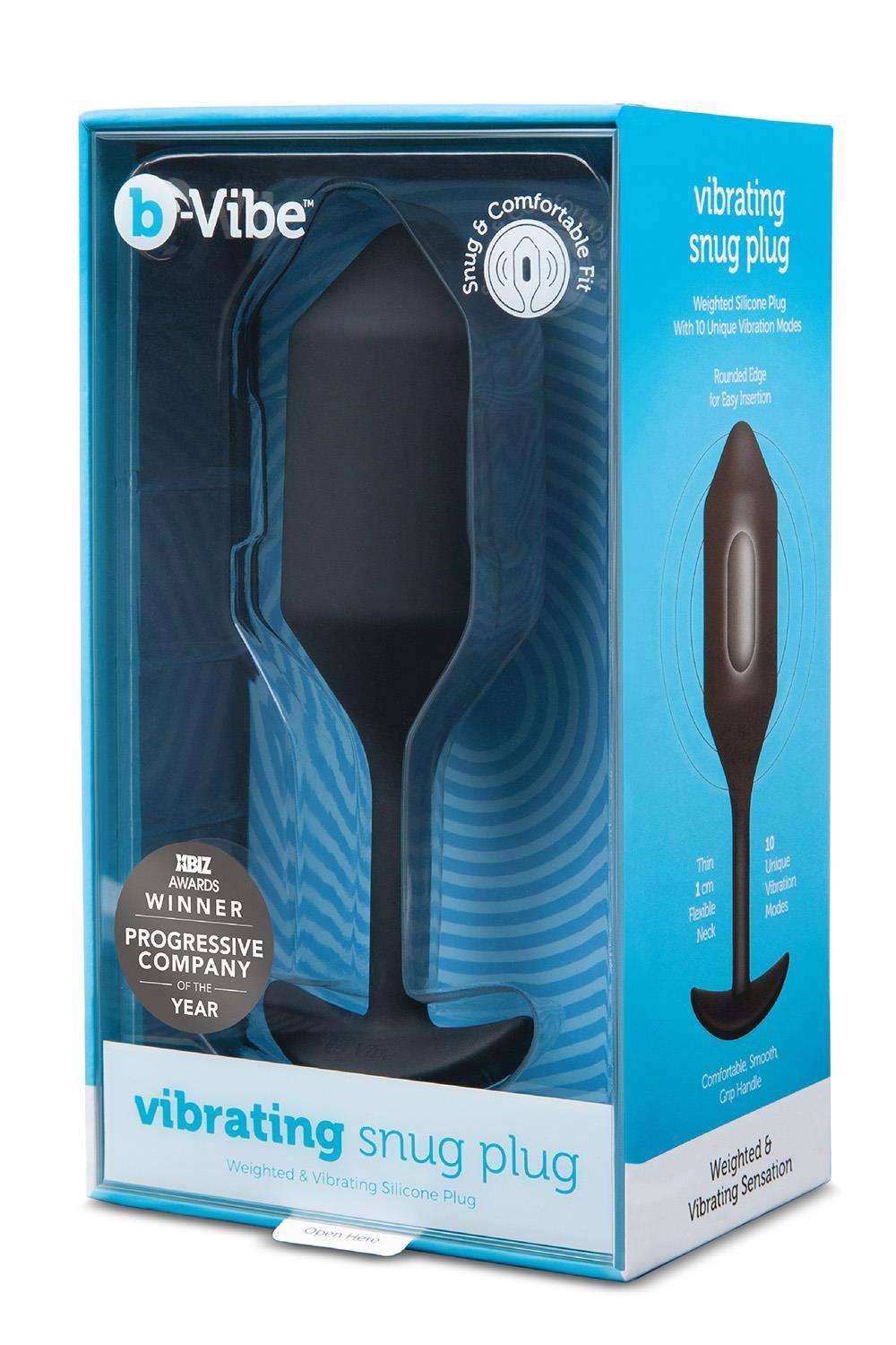 35-380297 B-VIBE VIBRATING SNUG PLUG 4 BLACK - obrazek 1