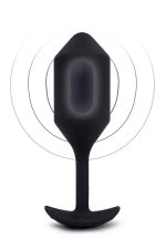 B-VIBE VIBRATING SNUG PLUG 4 BLACK - obrazek 2