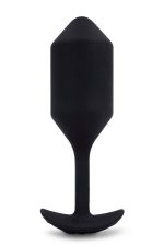 B-VIBE VIBRATING SNUG PLUG 4 BLACK - obrazek 4