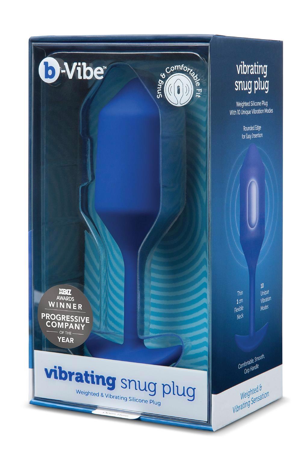 35-380298 B-VIBE VIBRATING SNUG PLUG 4 NAVY - obrazek 1