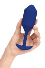 B-VIBE VIBRATING SNUG PLUG 4 NAVY - obrazek 3