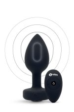 B-VIBE VIBRATING JEWEL PLUG M/L BLACK - obrazek 3