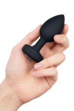 B-VIBE VIBRATING JEWEL PLUG M/L BLACK - obrazek 4