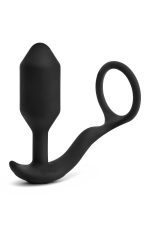B-VIBE VIBRATING SNUG & TUG M BLACK - obrazek 2
