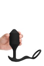 B-VIBE VIBRATING SNUG & TUG XL BLACK - obrazek 3