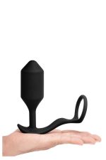 B-VIBE VIBRATING SNUG & TUG XL BLACK - obrazek 4
