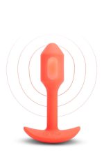 B-VIBE VIBRATING SNUG PLUG 1 ORANGE - obrazek 2