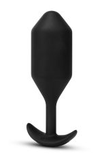 B-VIBE VIBRATING SNUG PLUG 5 BLACK - obrazek 4