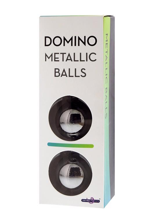 35-50903 DOMINO METALLIC BALLS -CHROME BLACK - obrazek 1